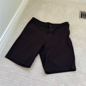 Men's Flat Front Performance Shorts - Black